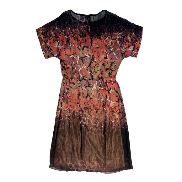 Anthropologie Beguile by Byron Lars Dress Sz 2 Lined Sheer Ombre Romantic Event - Picture 2 of 15